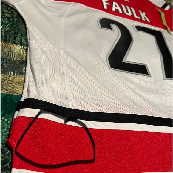 Vintage Reebok Carolina Hurricanes Hockey Jersey. Justin Faulk #27 EUC RARE - Picture 8 of 8